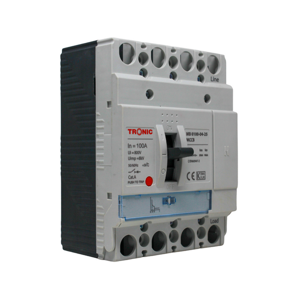 MCCB Breaker 100 Amps 4 Pole