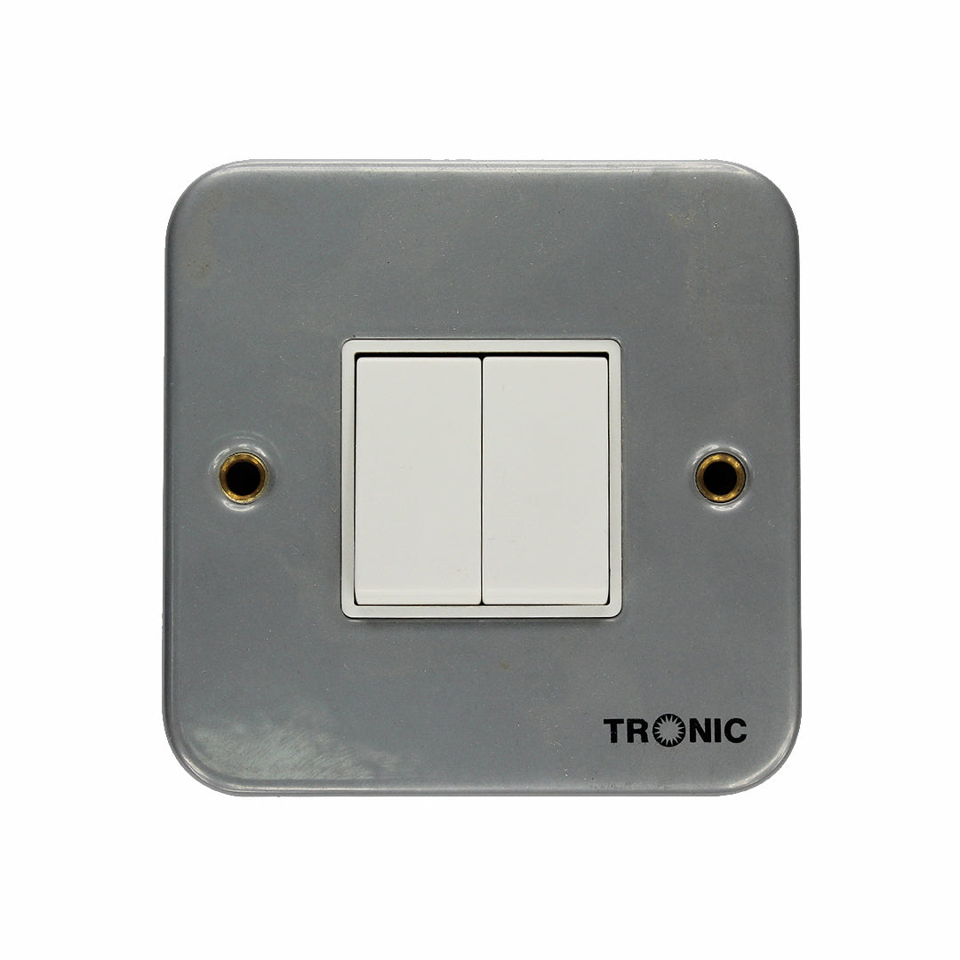 Metal Clad 2 Gang 2 Way Switch TRONIC UGANDA LIMITED metal-clad-2-gang-2-way-switch-tronic-uganda-limited