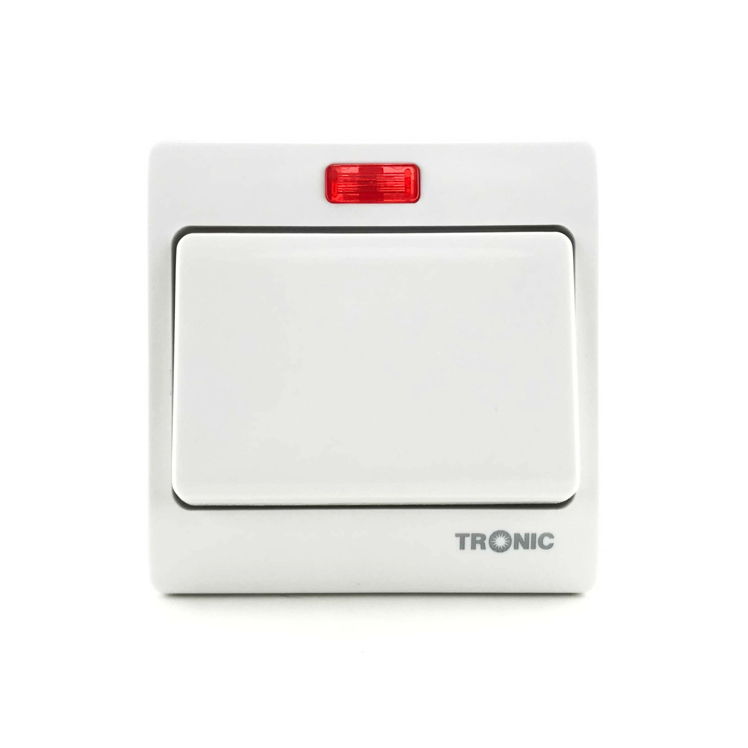 Tronic DP Switch Big Button with Neon 20A – TRONIC UGANDA LIMITED