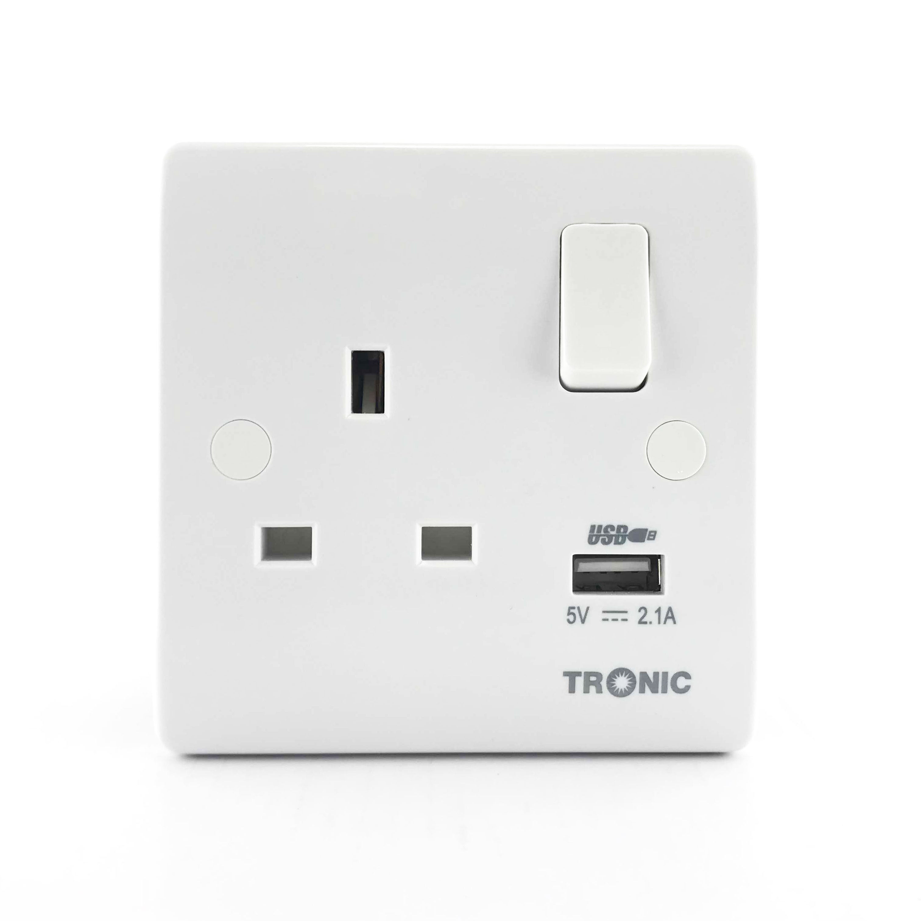 Single Socket With USB 13Amps – TRONIC UGANDA LIMITED