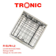 Fluorescent Louver Recessed Panel 4x9 Watts