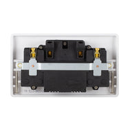 Universal Switch Socket Twin With 2 x USB
